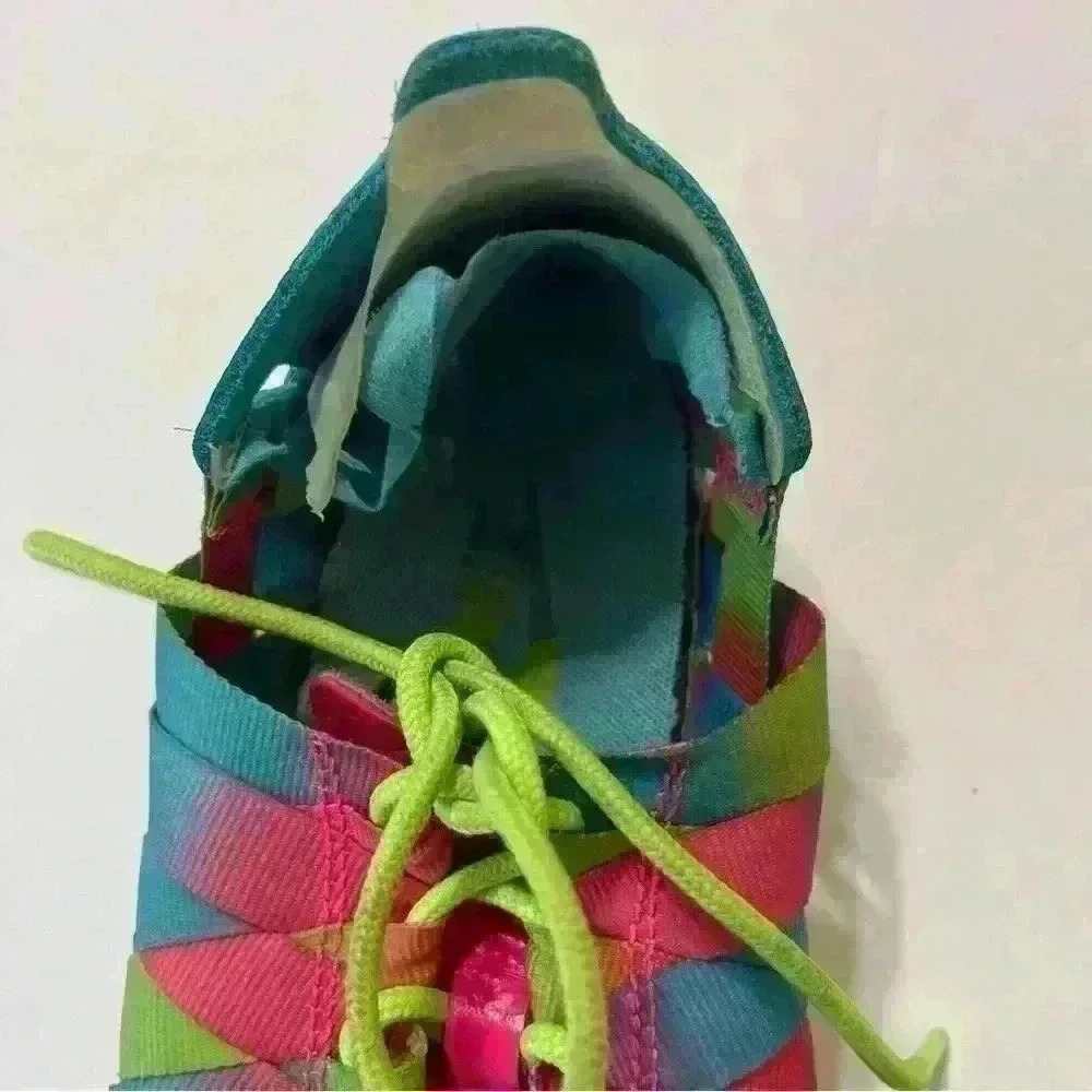 Nike Womens Juvenate Woven PRM Multicolor Lace Up Low Top Sneaker Size 7.5 - Picture 4 of 10